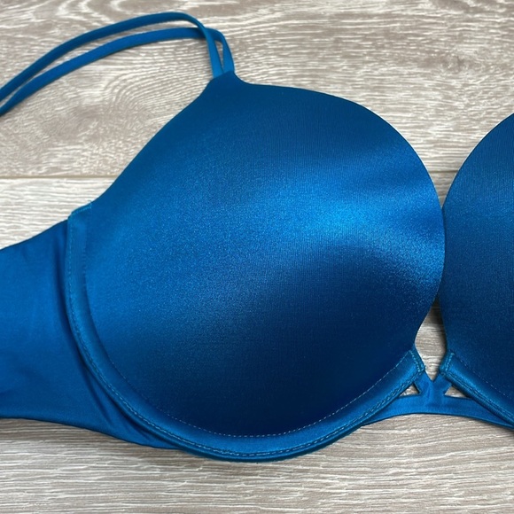 Victoria’s Secret Very Sexy Push-up Bra Teal Underwire 32D - Picture 4 of 11